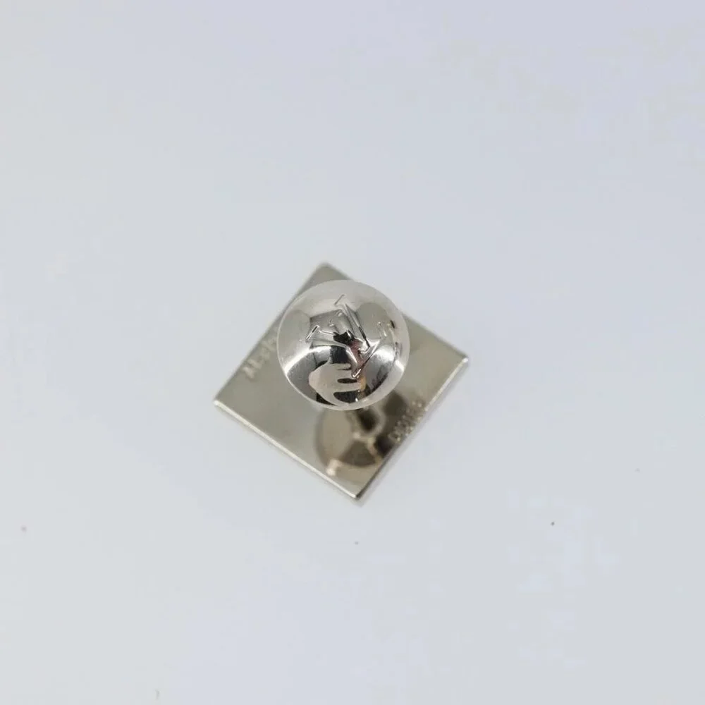 LOUIS VUITTON Bouton De Manchette Stratos Cuffs metal Silver M68252 Auth BA7567